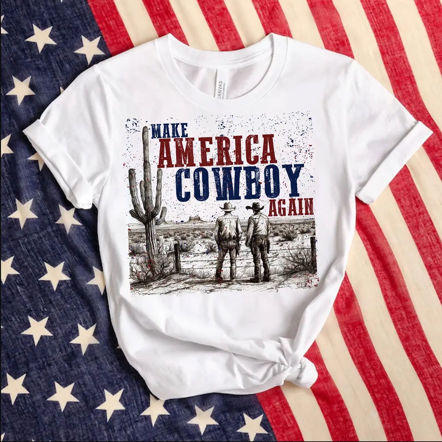 Make America Cowboy Again Western Sweatshirts & Tees