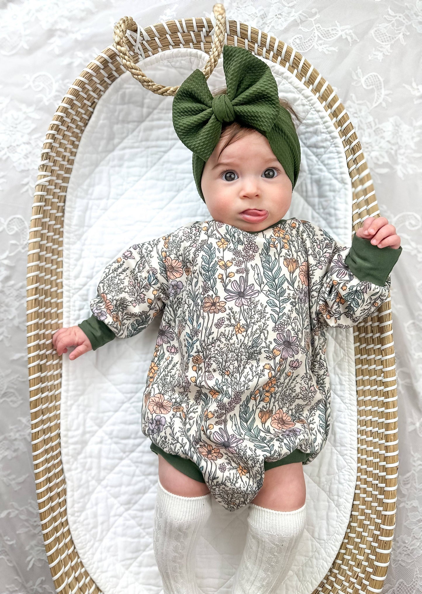 Wild Flower Bubble Romper