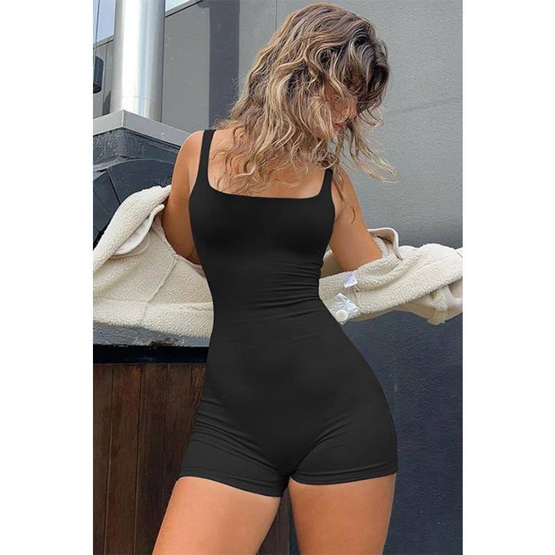 Off the Neck Backless Romper