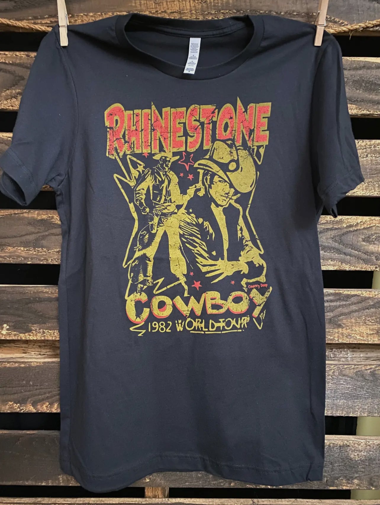 Rhinestone cowboy graphic tee