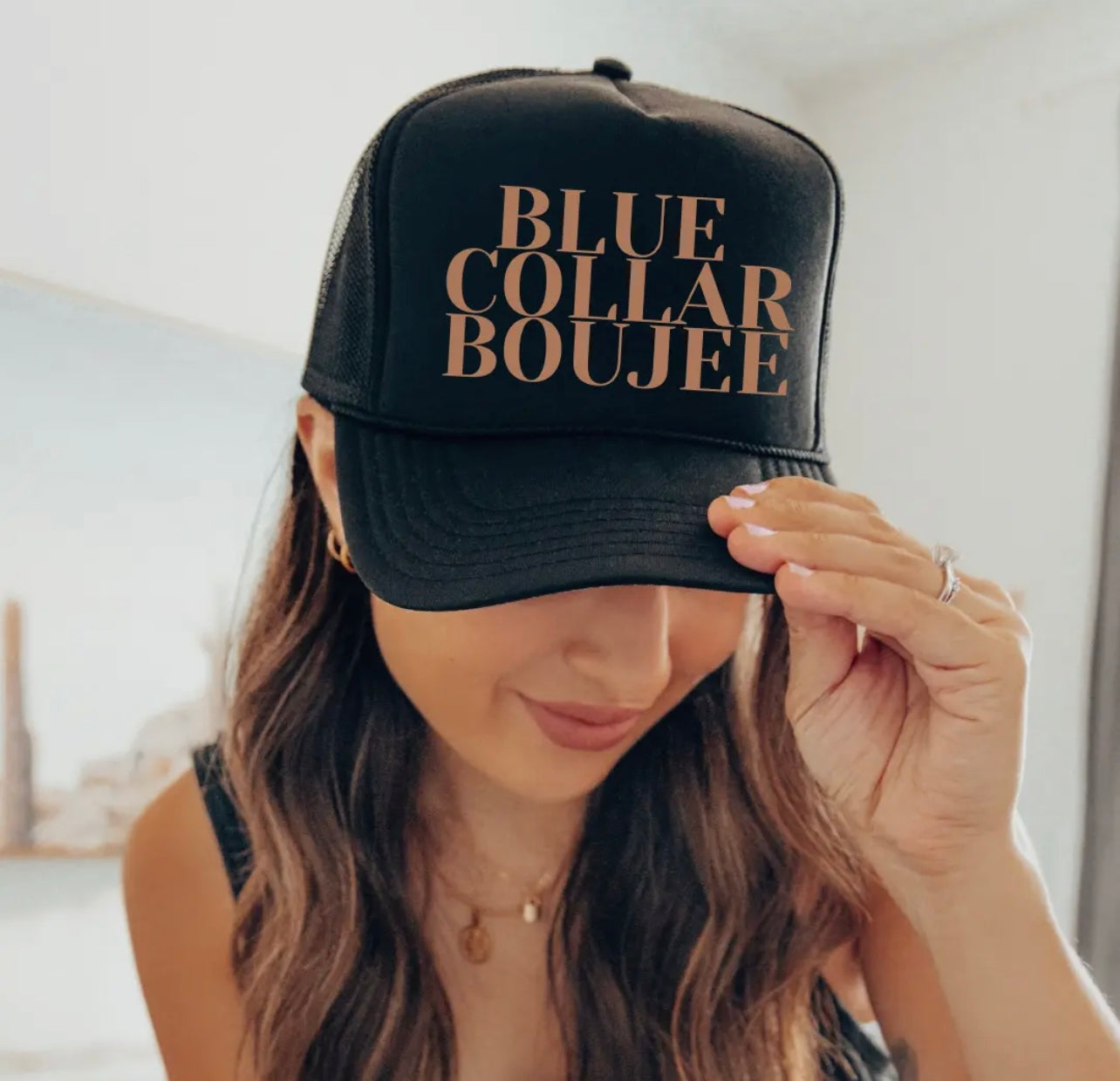 Trucker hat - blue collar boujee
