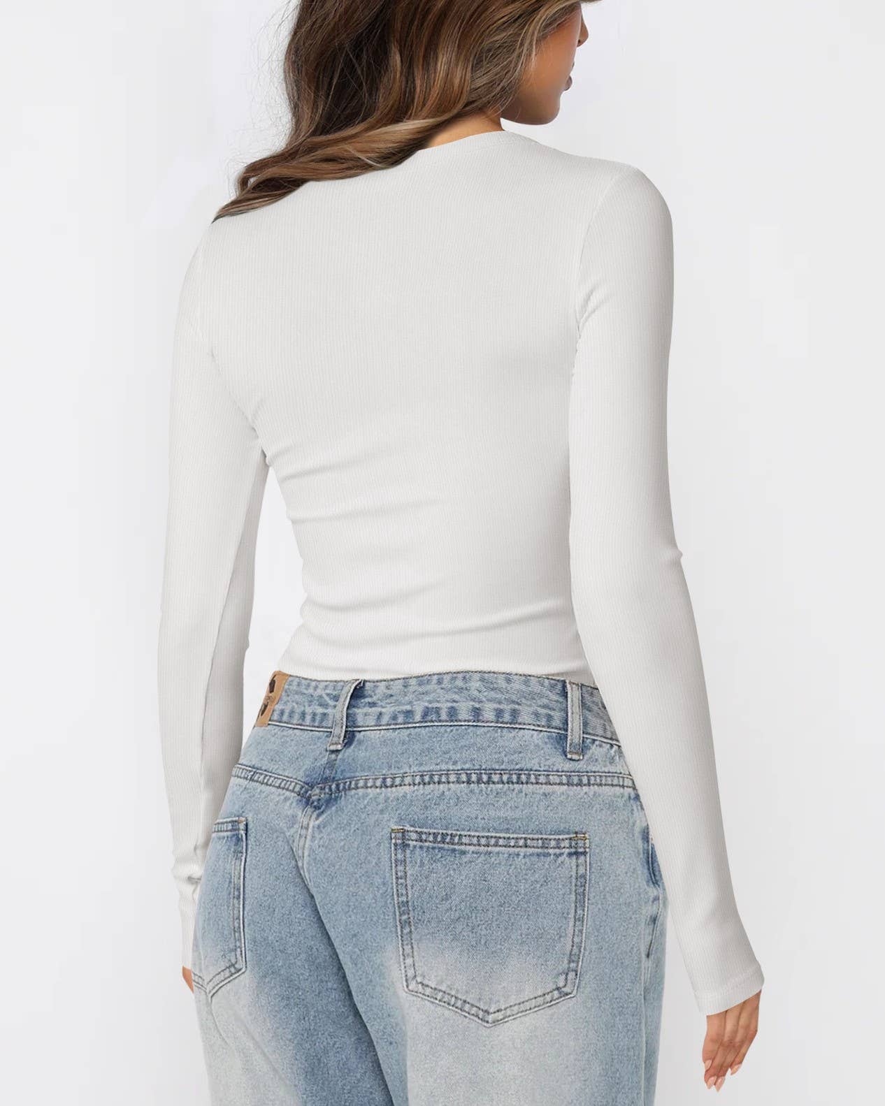 Y2K Threaded U-Neck Base Shirt