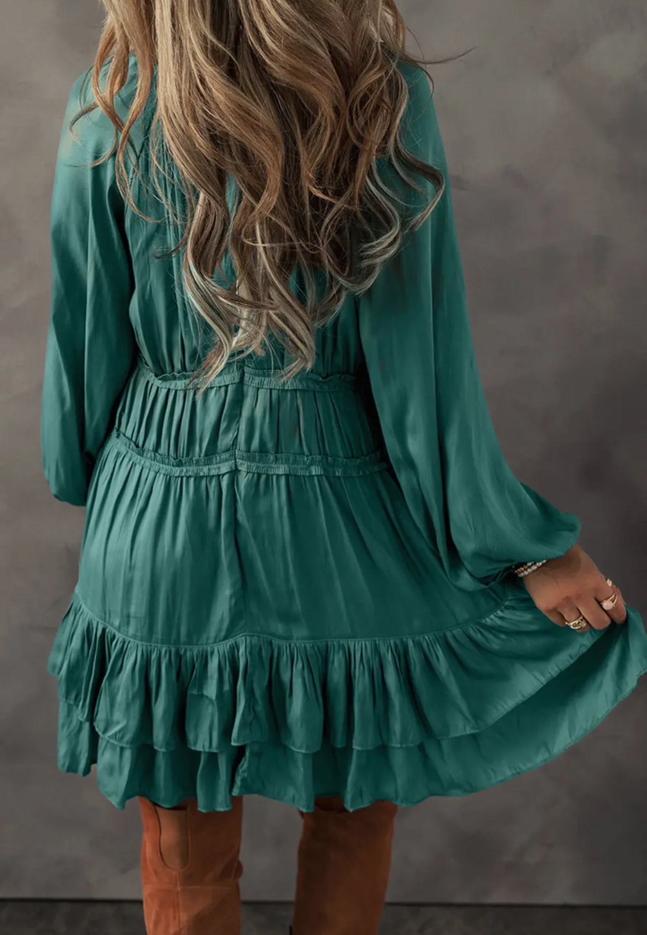 Ruffle mini dress