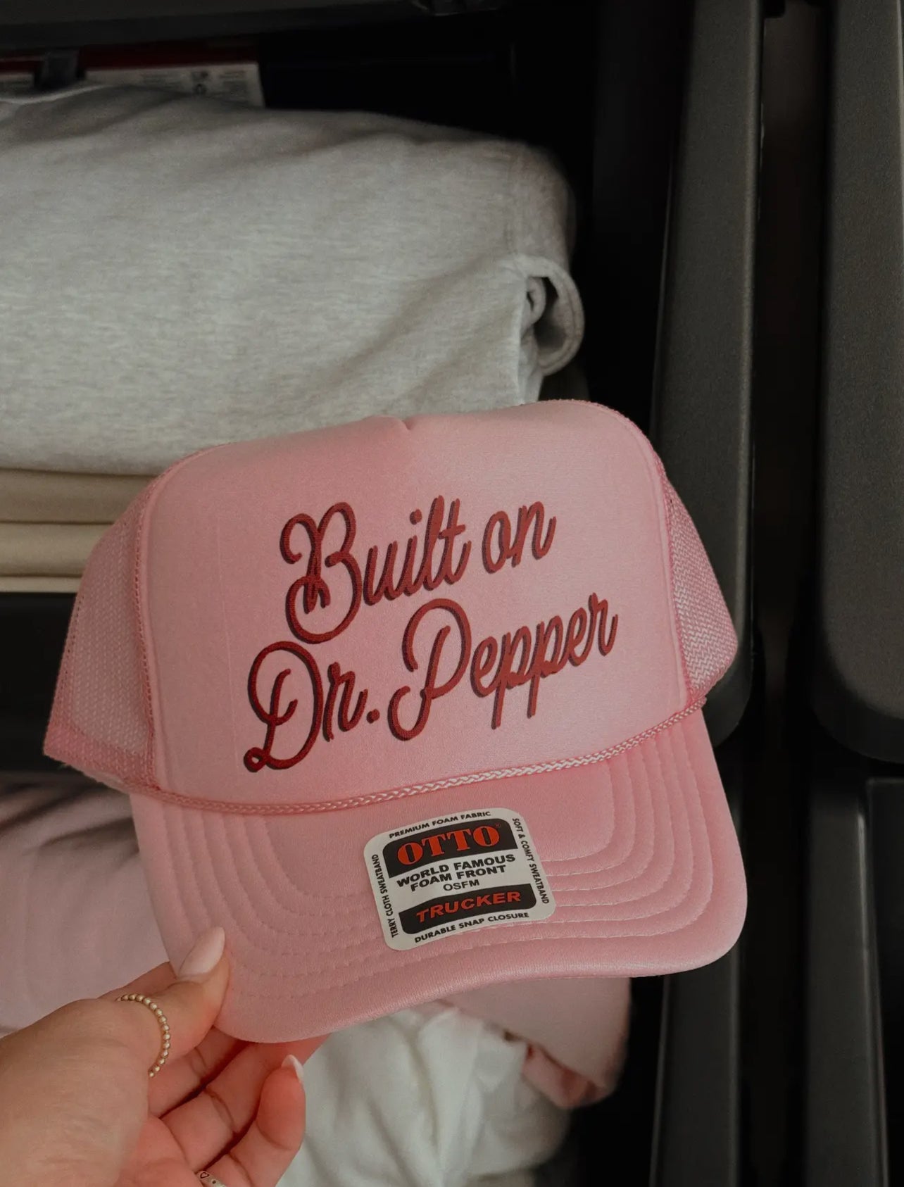 Trucker hat- built on Dr.Pepper