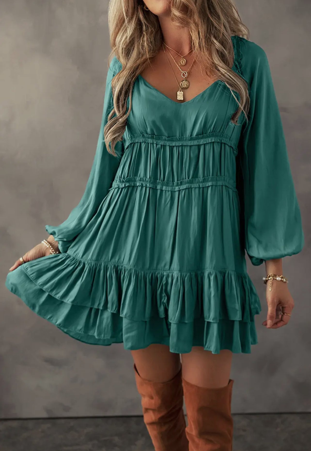 Ruffle mini dress