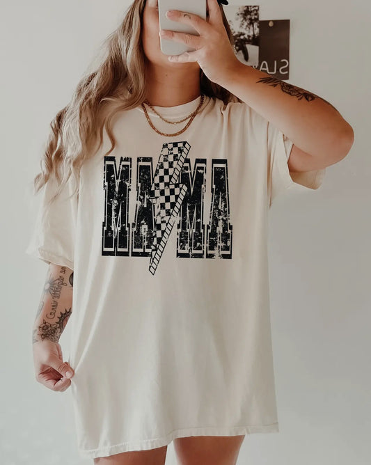 Lightning bolt MAMA tee